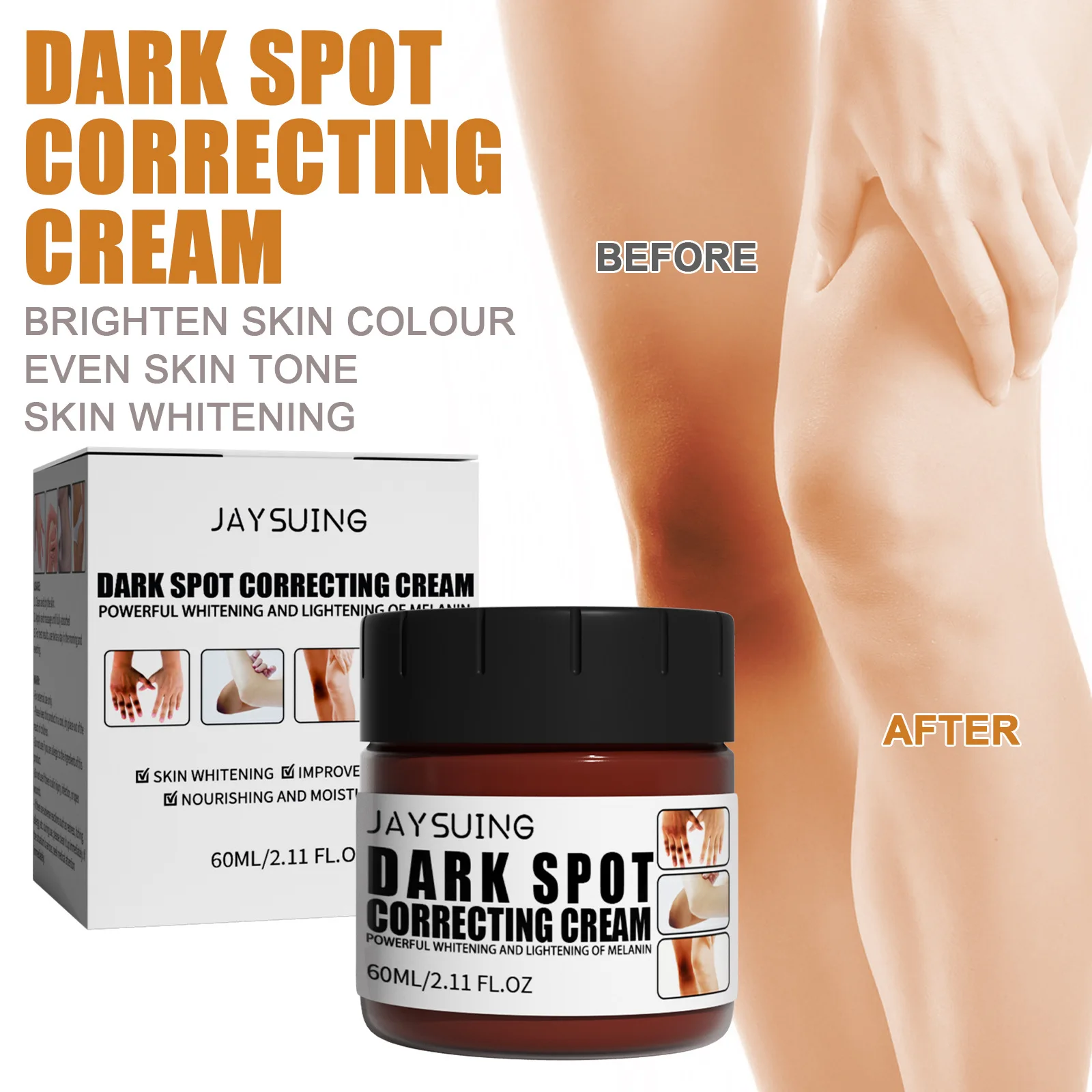 Dark Spot Correcting Cream Powerful Whitening and Lightening of Melanin, Skin Whitening & Improve Skin Tone, 60ml