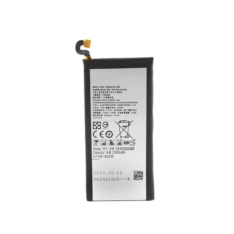 For Samsung Galaxy S6 EB-BG920ABE SM-G920 Internal Replacement Battery 2550 mAh