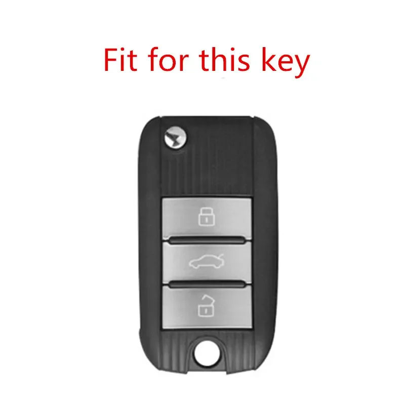3 Button Colorful Soft TPU Remote Car Fold Key Case Cover For Roewe RX5 2017 Year for MG ZS Auto Key Shell Accessories Keychain