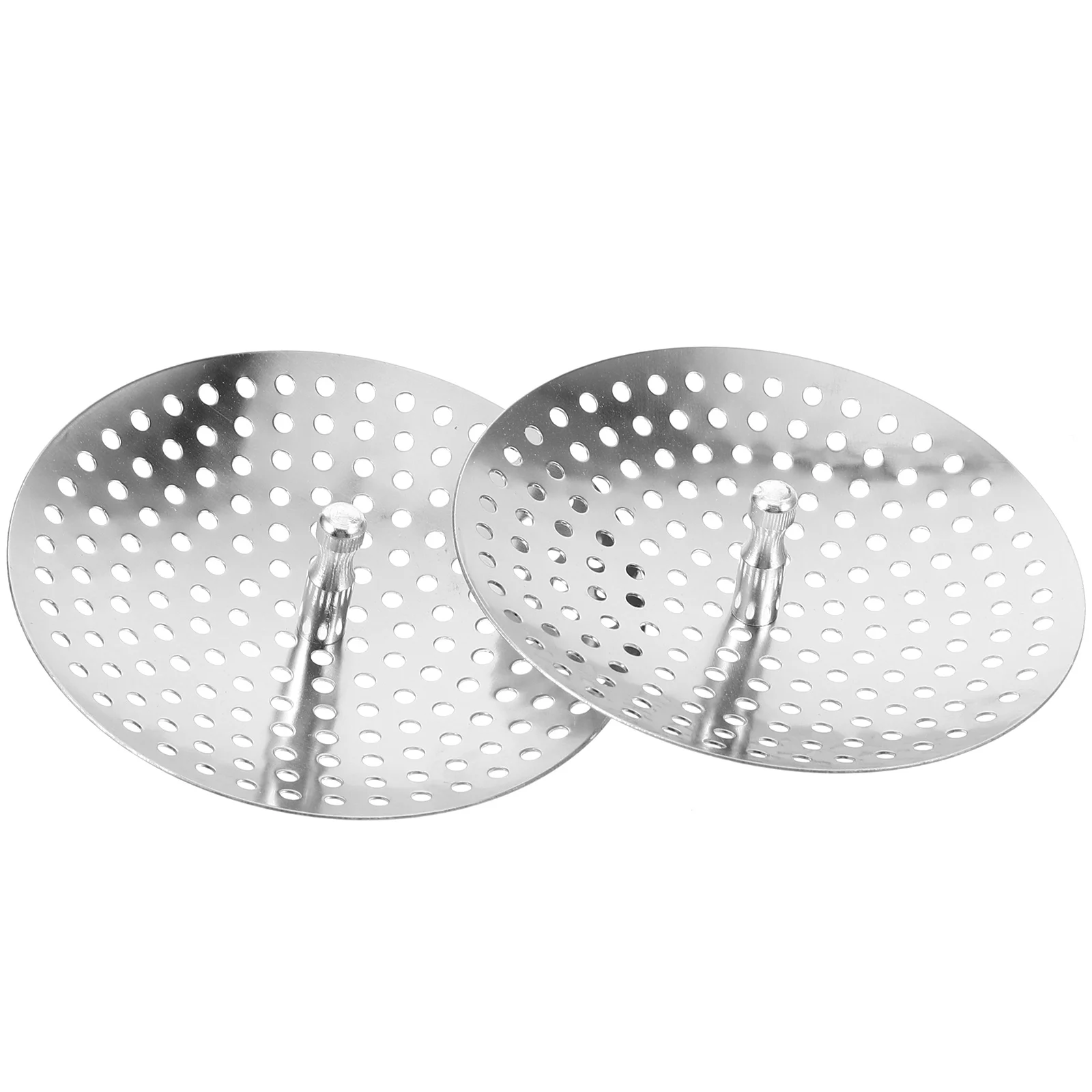 2 قطعة حوض الفولاذ المقاوم للصدأ مصافي المطبخ استنزاف سلال المعادن الشعر الماسك للحمام فائدة بالوعة استنزاف تصفية الماسك