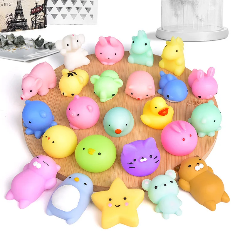 50-5 Stück Kawaii Squishies Mochi Tier Antistress-Spielzeuge Stressabbau-Ball Quetschbare Party-Geschenke für Geburtstage – Detail 5