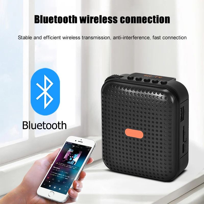 Sepuluh item TLF Xtuga E377 Pro Wireless Classroom Mini Multifunction Portable Voice Amplifier untuk Guru