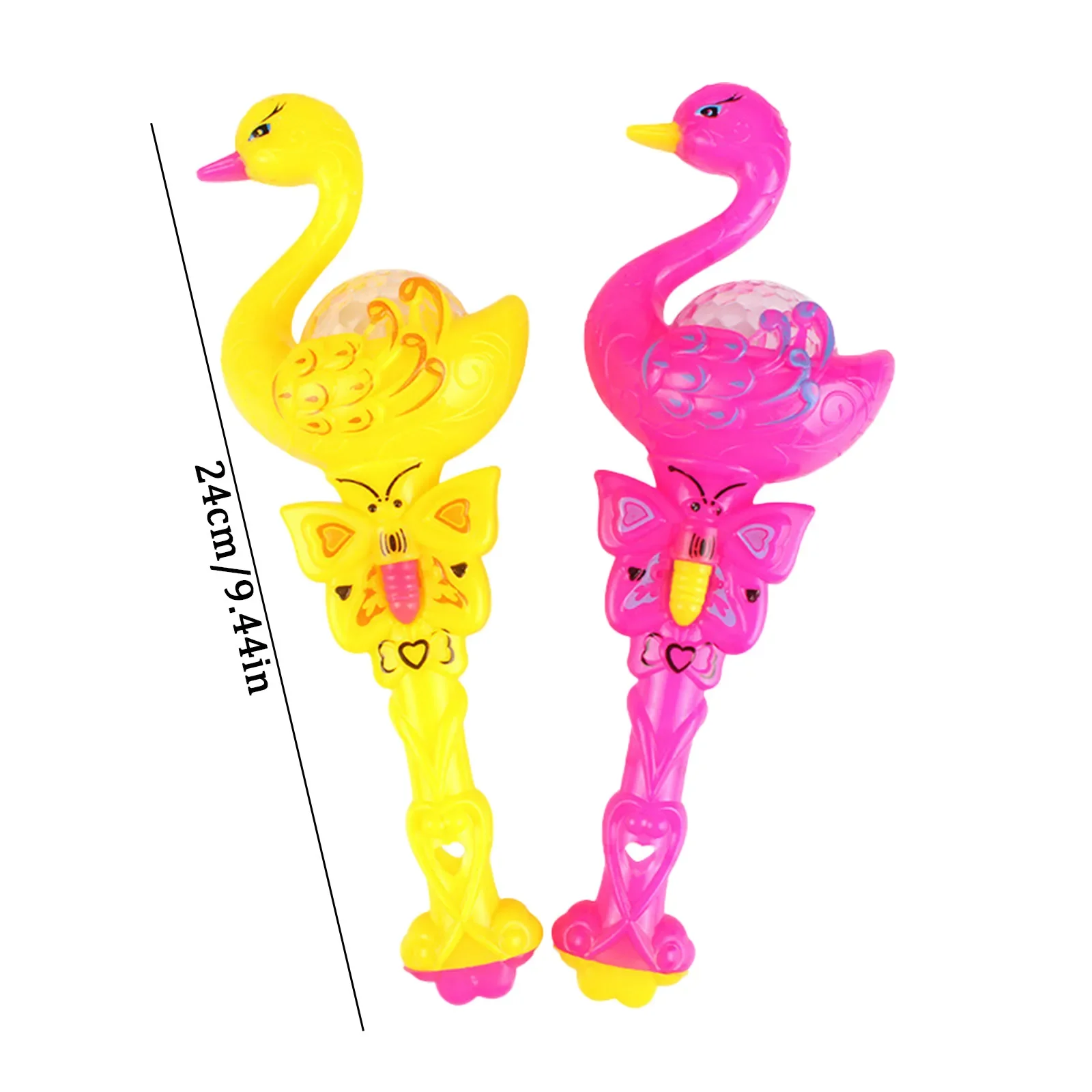 1 Pcs Funny Swan Electronic Projection Children's Light-up Wand Magic Projection Wand Shiny Magic Light Children's Gift Toys