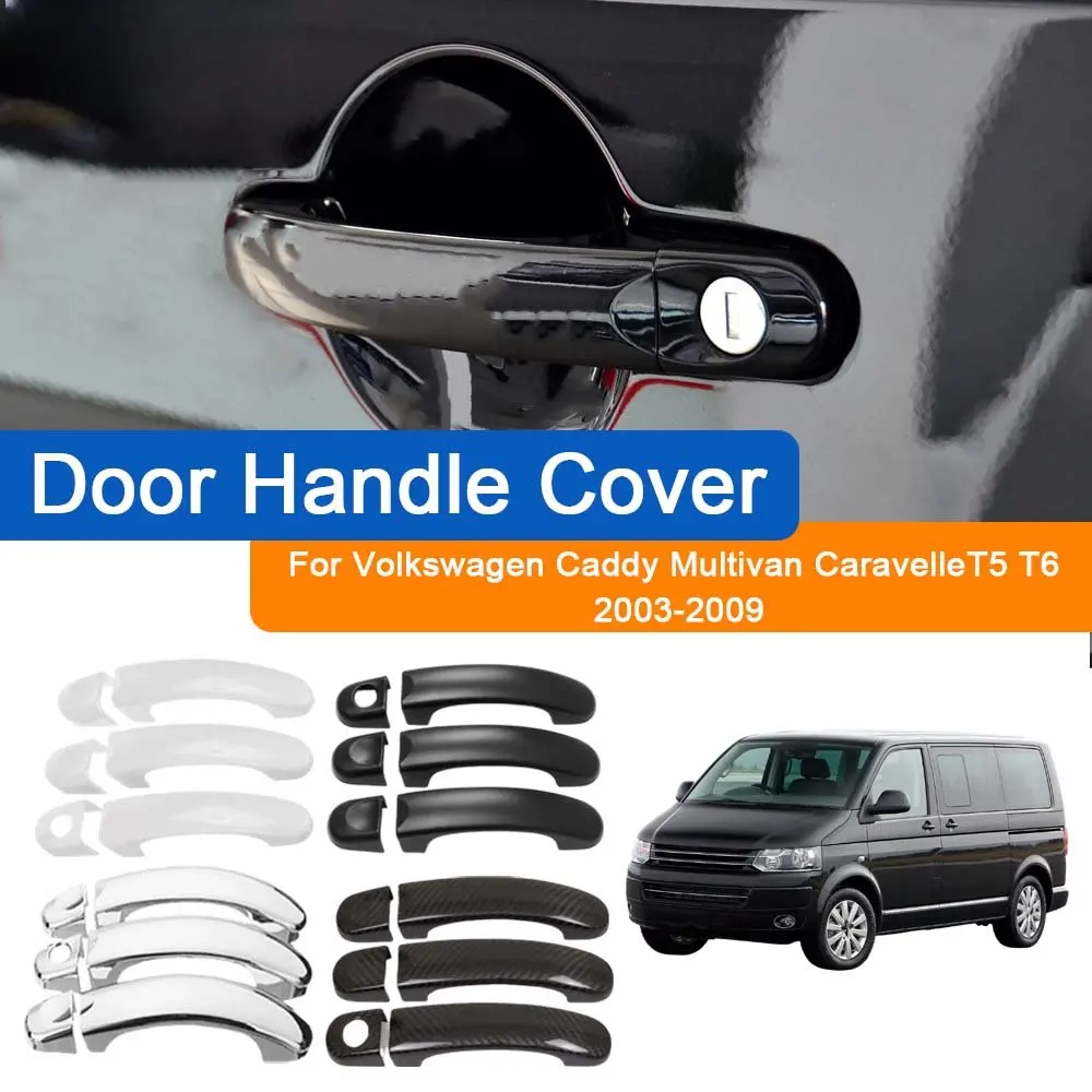 Cars Accessories Door Handle Cover For Volkswagen Caddy Multivan CaravelleT5 T6 2003-2009 Car Styling Upgrade Modify A Car