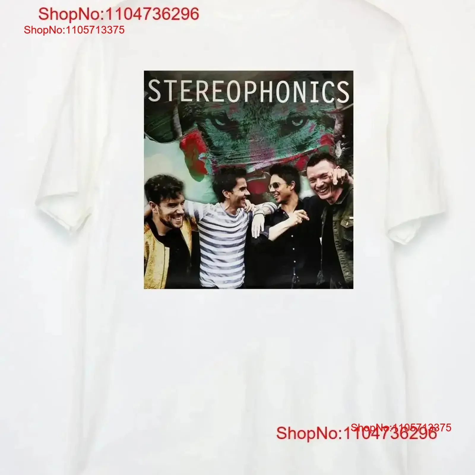 Stereophonics band album white T shirt All sizes short sleeve XY788 vintage Washed designer clothes Slightly graphic vintage