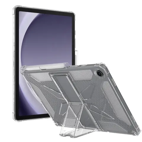 For Samsung Galaxy Tab A9+ 11'' 2023 Case with Stand Transparent Soft TPU Capa Fundas Shell With Pen Slot for Tab A7 Lite A8 A9