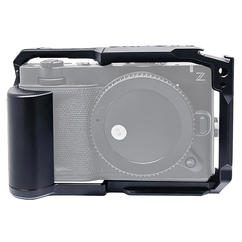 ZR DSLR-Kamerakäfig für Nikon ZR mit 1/4 3/8 Zoll Gewindebohrungen, Cold Shoe Mount, NATO-Schiene, Mikrofon- und Lichthalterung, Kamera-Schutzrahmen – Detail 14