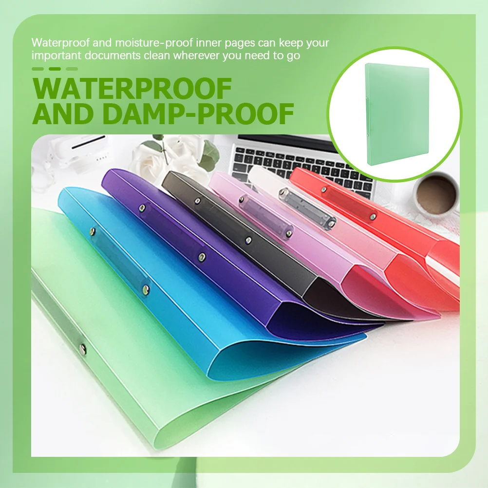 Information Binder Clamp Desktop File Organizer Important Document Holder Table Medical Case of Illness Light Green Travel