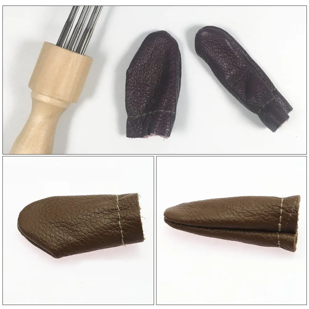 10Pairs Finger Guards Breathable Flexible Protective Finger Cots for Sewing Knitting Wool Felting DIY Craft Use