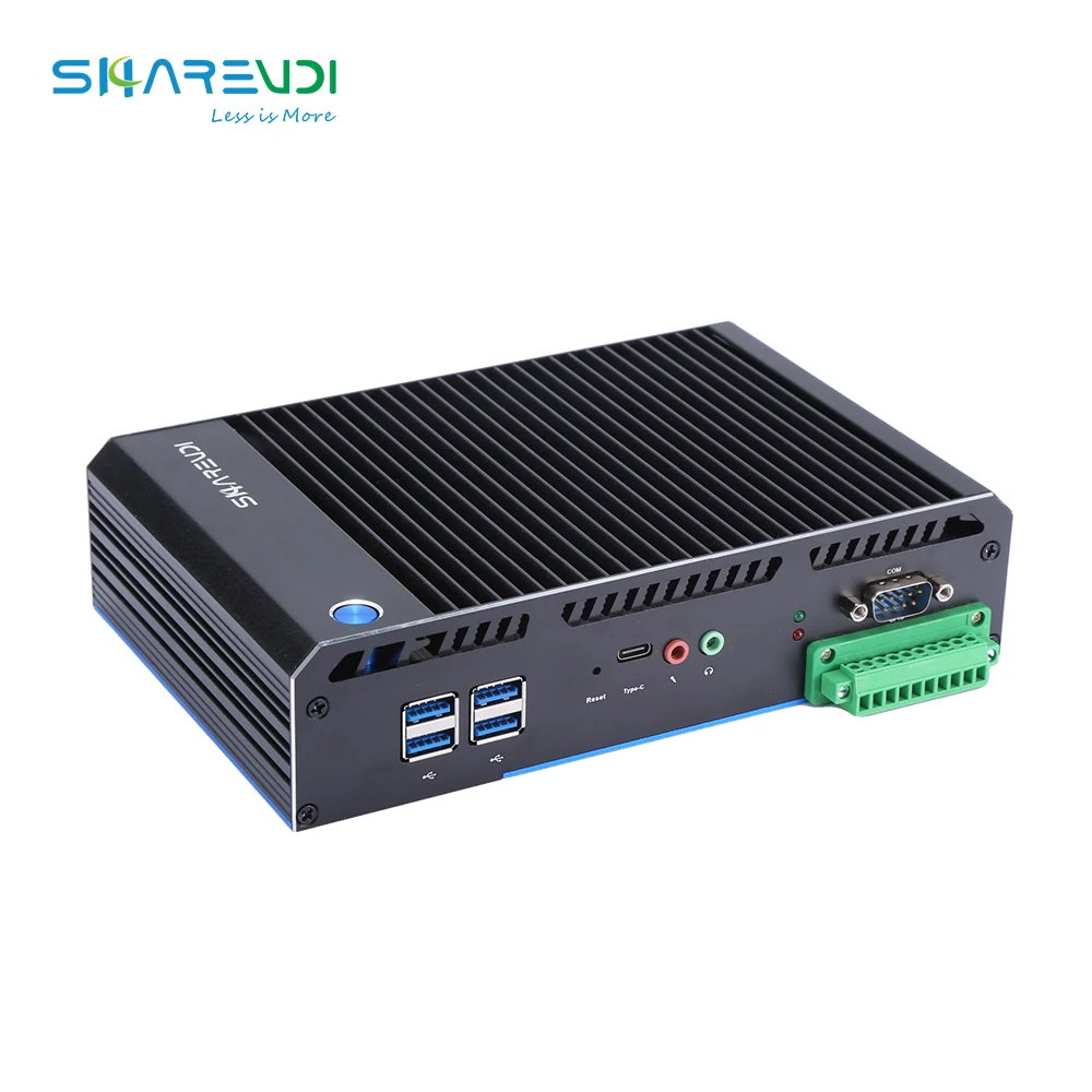 i3 i5 Durable Fanless Embedded Industrial computer Rugged design mini PC X86 single board computer