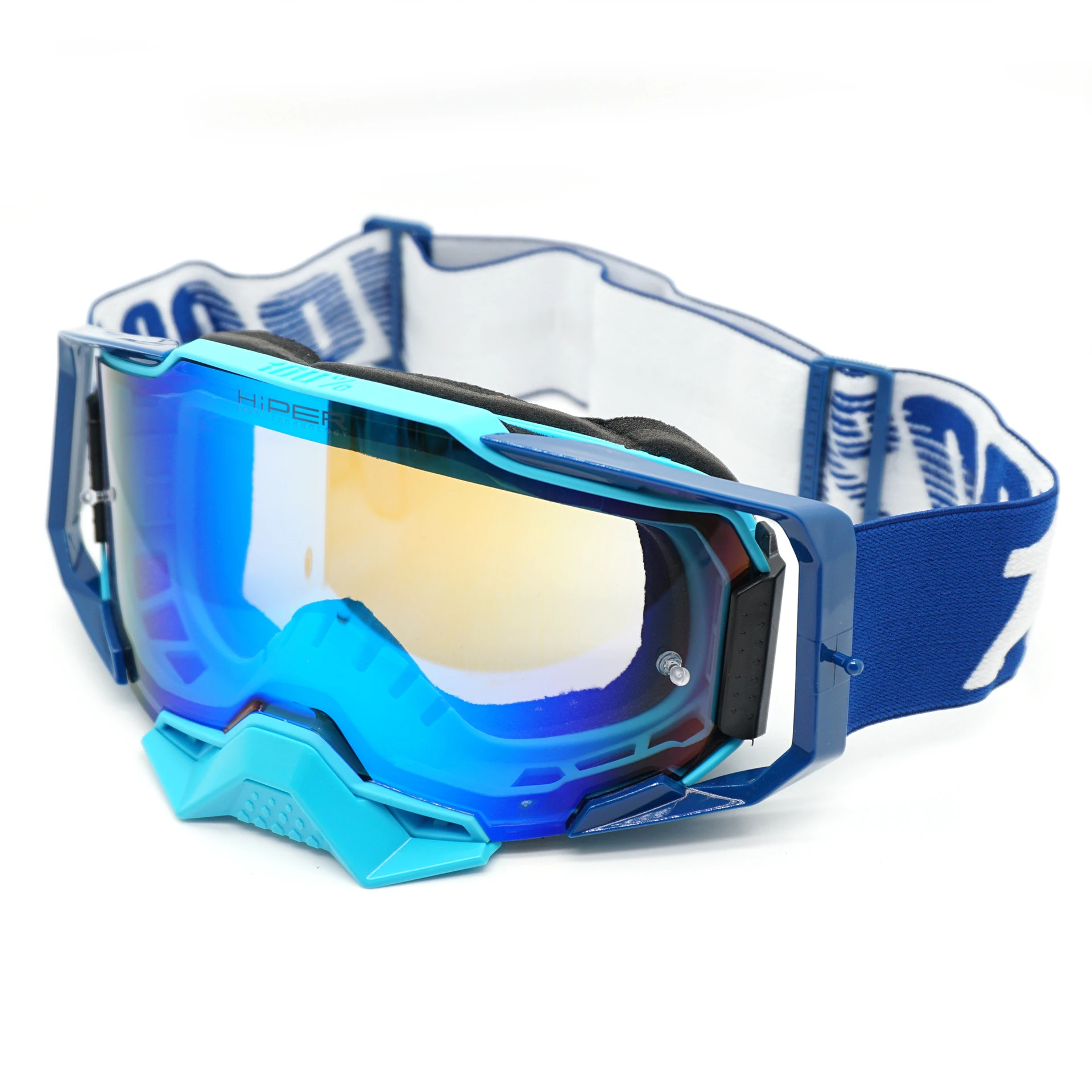 Motocross Goggles for The Racer HD Lens Motorcycle Glasses with Quick-change System Removable Nose Guard Motocycling Ski Goggles