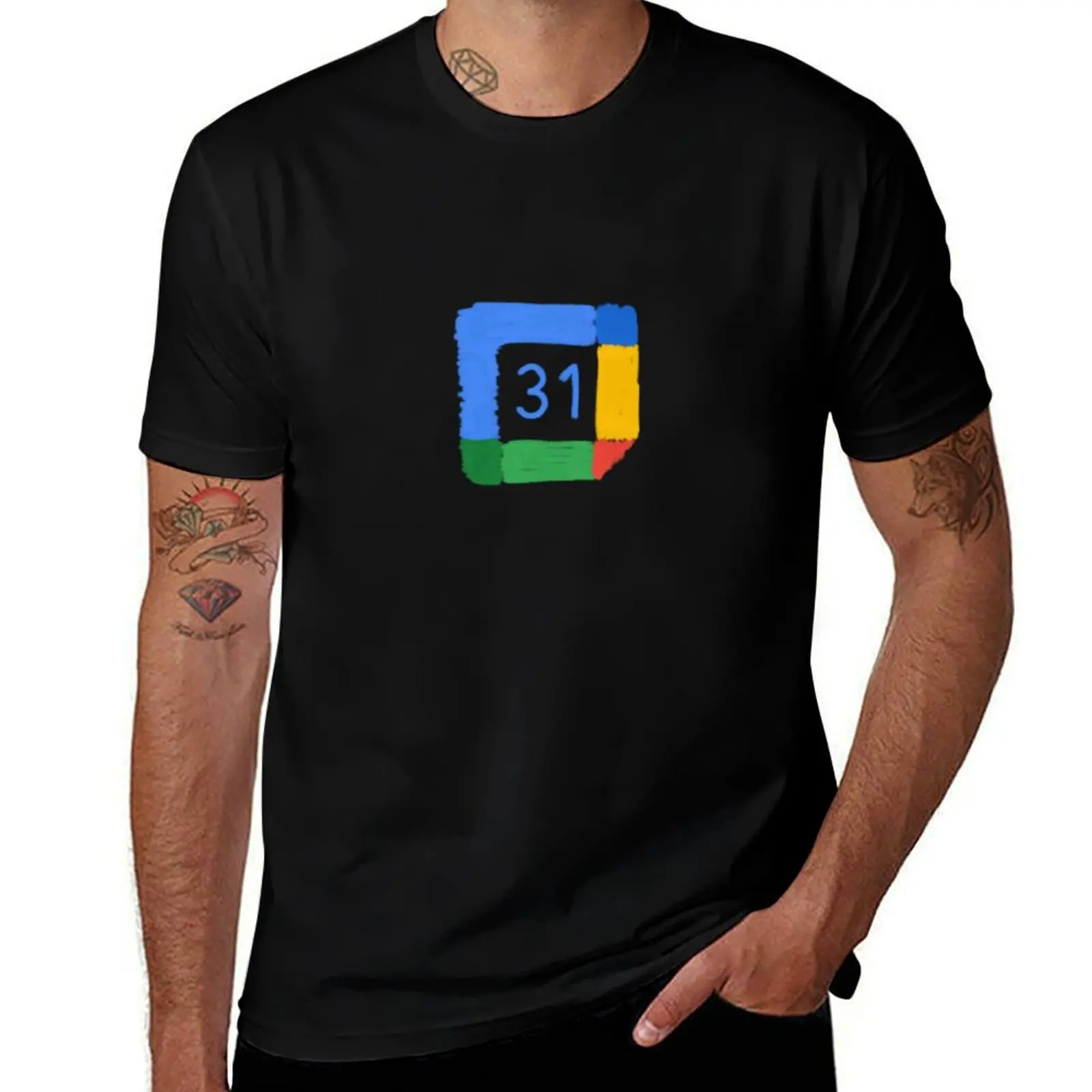 Pencil icon Google Calendar T-Shirt Running Performance Short Sleeve Tee T-Shirt