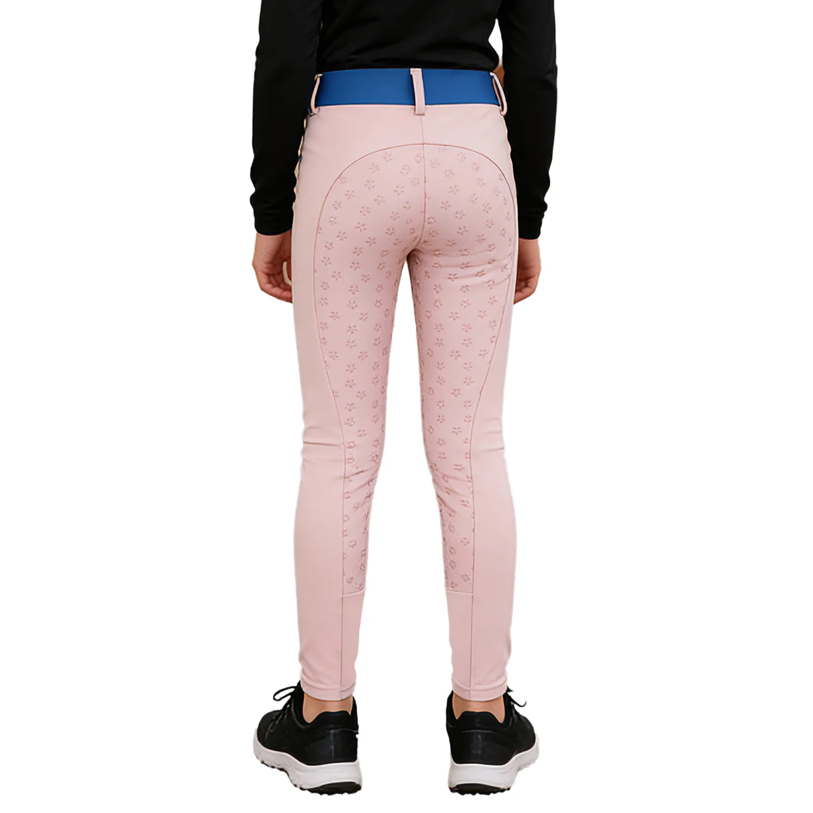 Pantaloni Sportivi per Equitazione per Bambini e Ragazzi, Leggings Equestri Antiscivolo a Blocco di Colore per Palestra, Ciclismo e Uso Quotidiano