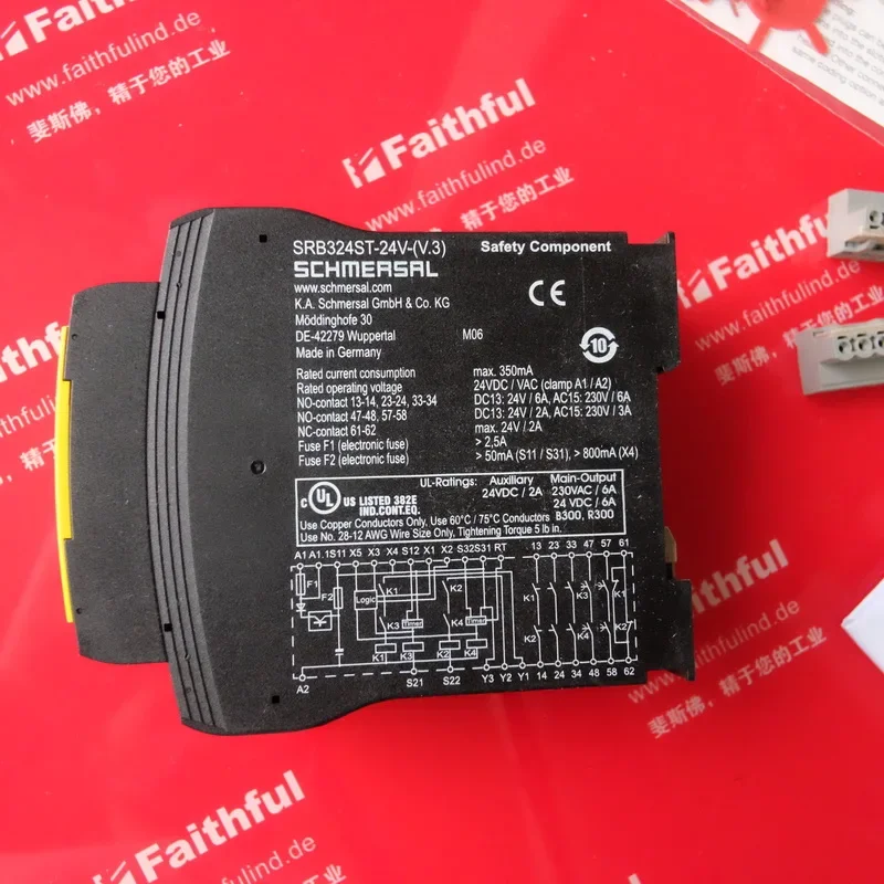 New SCHMERSAL safety relay SRB324ST 24V -(V.3) 101195504