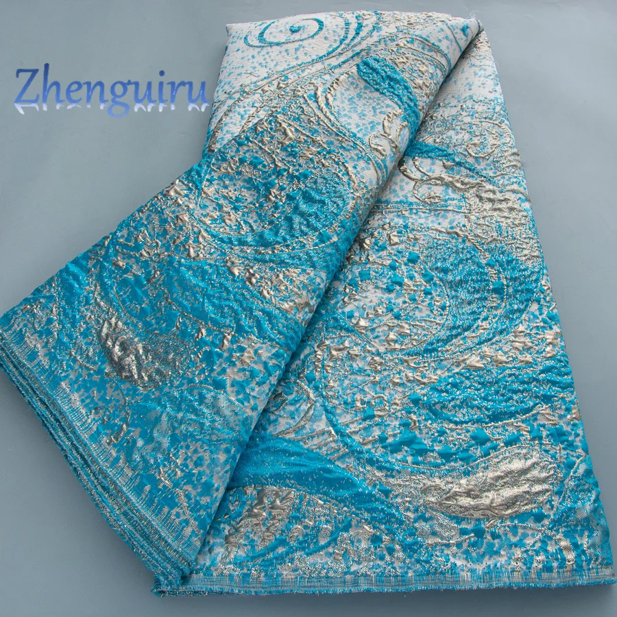 

African Brocade Lace Fabric 2025 High Quality French Damask Lace Nigerian Jacquard Lace for Women Wedding Party Dresses Sew 4631