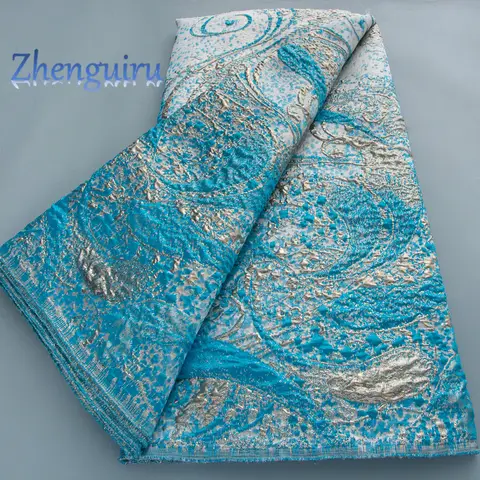African Brocade Lace Fabric 2025 High Quality French Damask Lace Nigerian Jacquard Lace for Women Wedding Party Dresses Sew 4631
