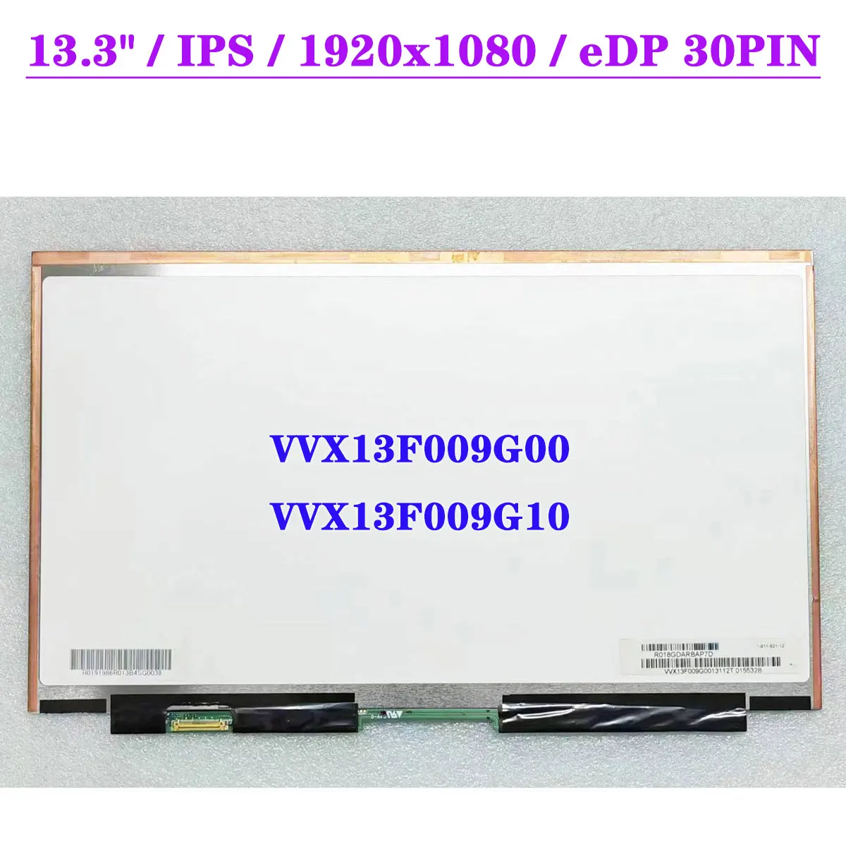 

13.3" Laptop LCD Screen For Sony Vaio Pro 13 SVP132 Series VVX13F009G00 Fit VVX13F009G10 FHD 1920x1080 IPS No-Touch EDP 30Pin