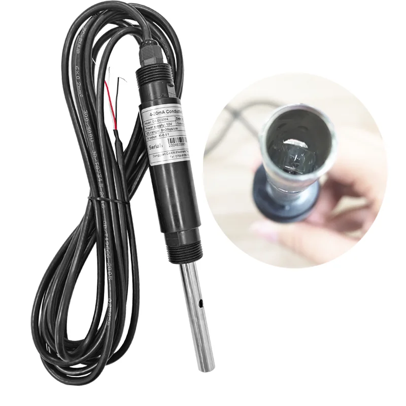 

0-200ms EC TDS Resistivity Meter With Probe Module Pipe For Arduino 51/stm32 Metallic Inductive Conductivity Tds Salinity Sensor