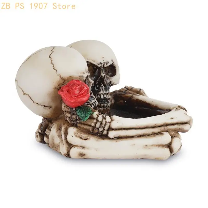 Resin Epoxy DIY Epoxy Skull-shaped Ashtray Silicone Mold Jewelry Making DIY 55KA