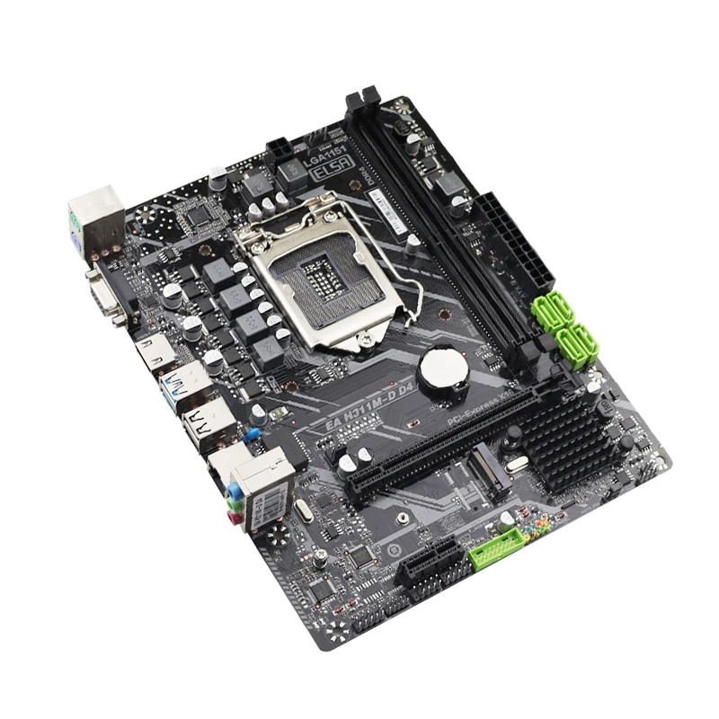 Imagem -04 - Placa-mãe Zillion H311 Atx Lga 1151 Support Intel Core Gen Cpu i3 i5 i7 Dual Channel Ddr4 Sata3.0 Hdmi H310m 1151 Novo