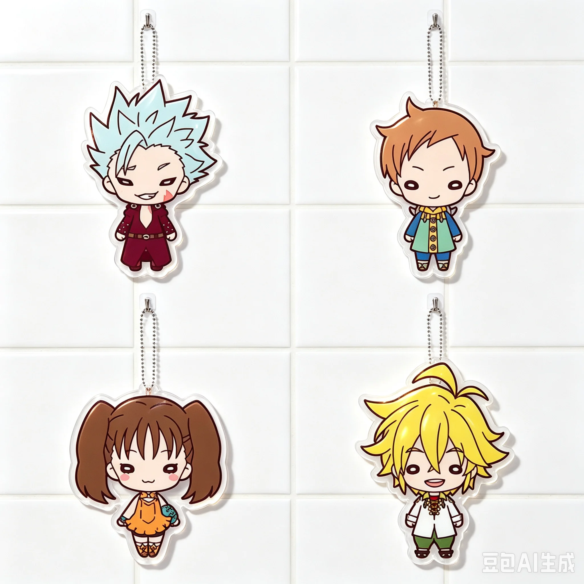 2026 Bag Acrylic KeyRing Anime Lovers The Seven Deadly Sins Lovely Products Sweet As A Gift For Fans Exquisite Product Keychain