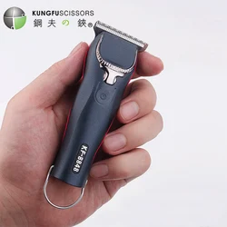 KUNGFU-Profissional Barbeiro Cabelo Clipper, Máquina De Corte Do Cabelo, recarregável Man Shaver, Barba Trimmer