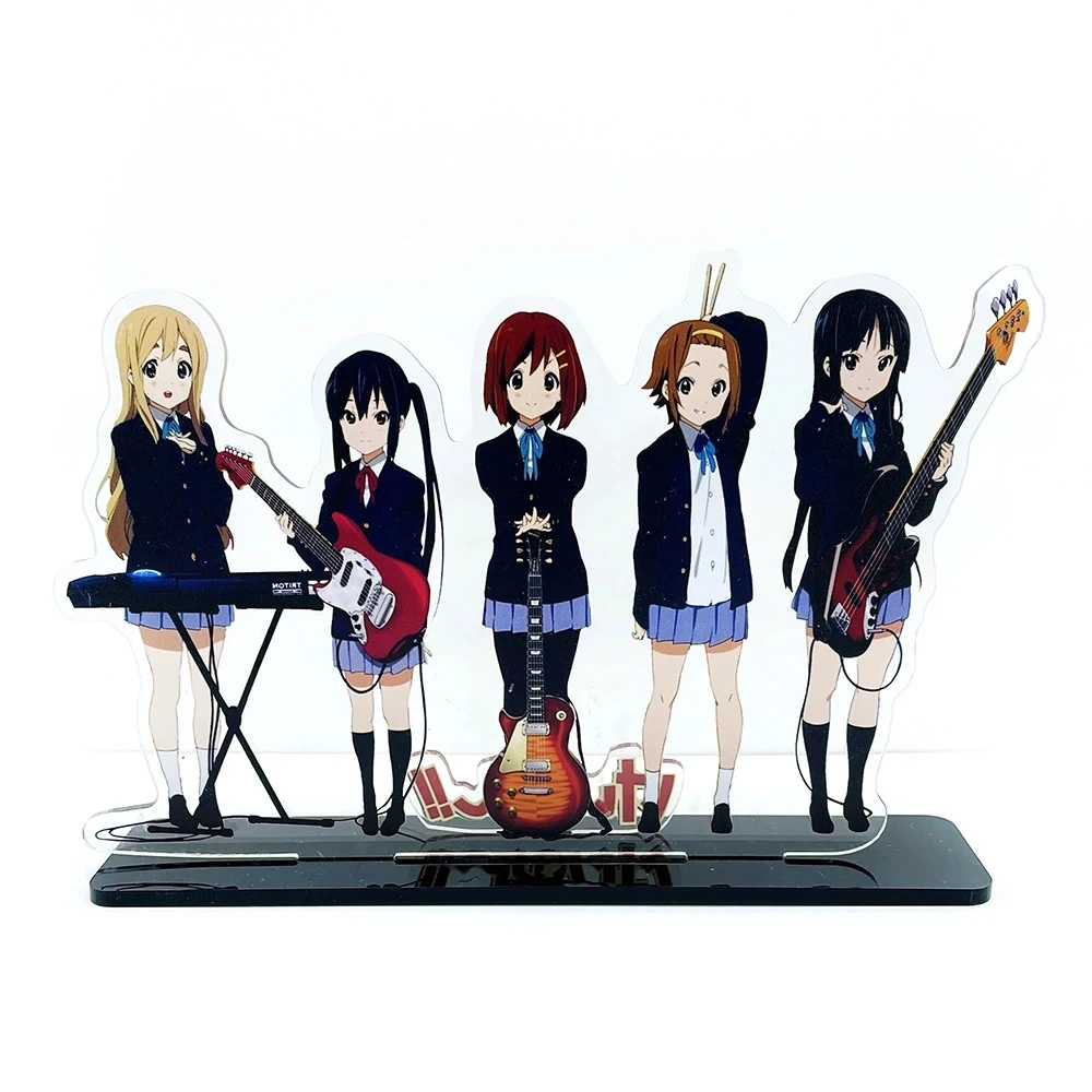 K-ON KON group Hirasawa Yui Akiyama Mio Tainaka Ritsu Kotobuki Tsumugi HM acrylic stand figure model plate holder topper anime