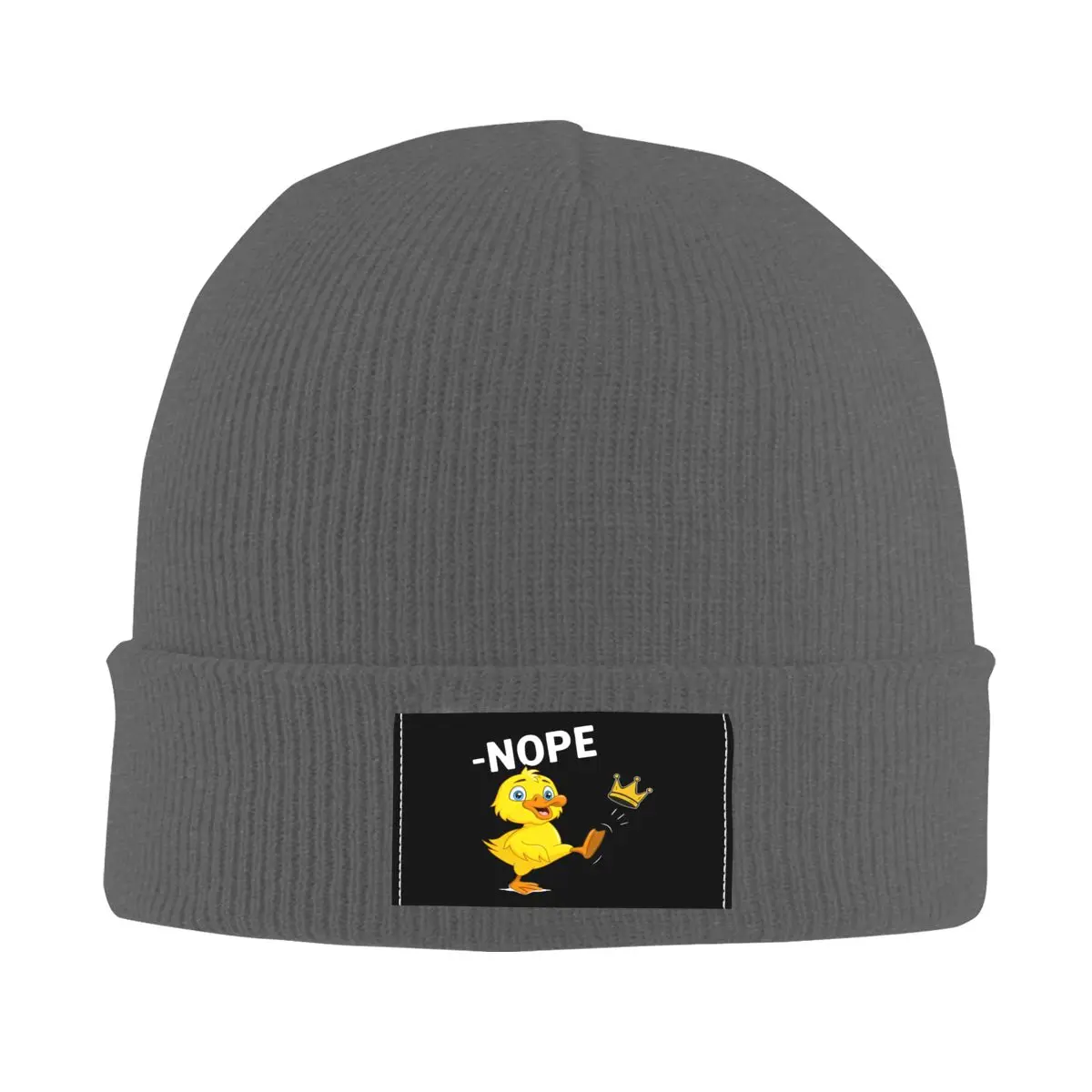 

Изготовленные на заказ шапки No Kings In America Yellow Duck Skullies, модные зимние теплые шапки для женщин и мужчин, вязаная шапка для взрослых, унисекс, шапки с капюшоном