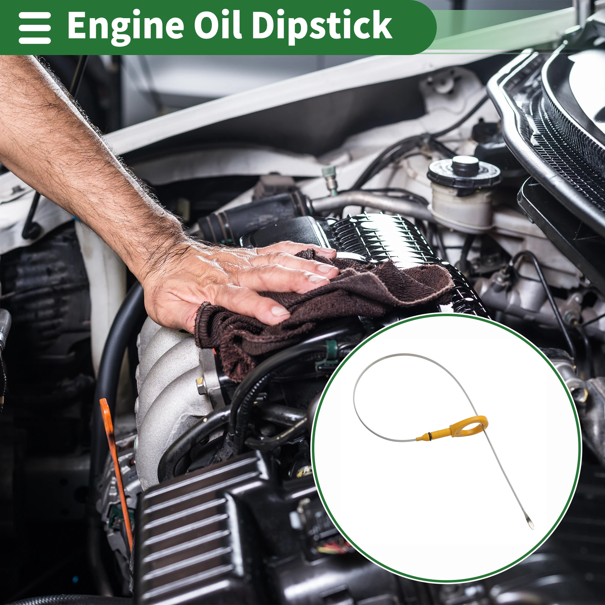 UXCELL Oil Level DipStick No.1530121020 for TOYOTA PRIUS 1500CC 16VALVE DOHC EFI 01-09