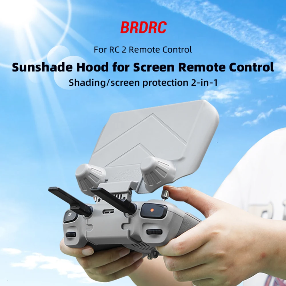 Foldable Sunhood Screen Protection Sunshade Sun Hood RC Sun Shield Cover Lightweight for DJI RC 2 Remote Control with Screen