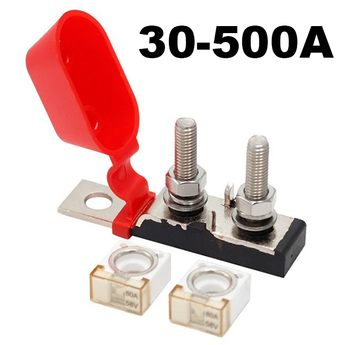 58V MRBF Marine Rated Battery Fuse Block 30A 50A 70A 80A 100A 200A 300A 400A 500A High Current Terminal Fuse for RV Boat