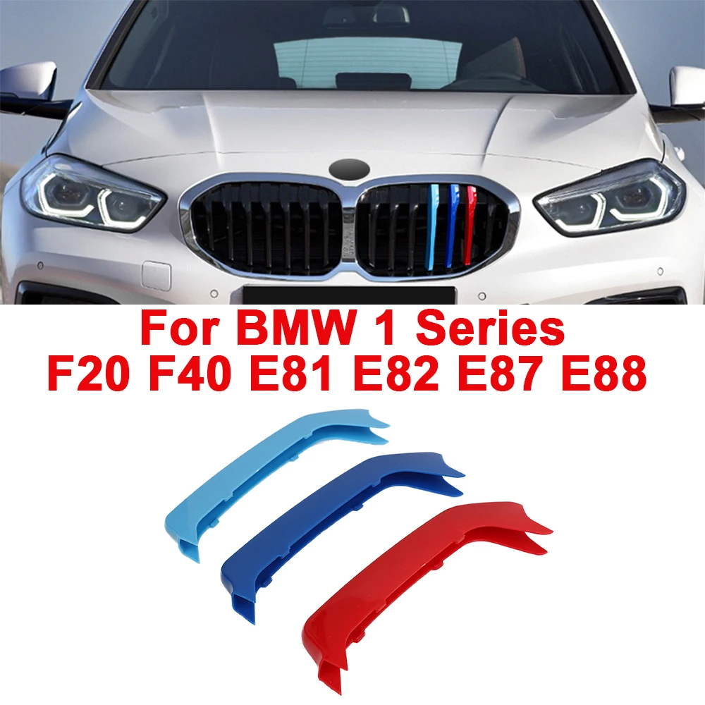

Front Grille Trim Strips For BMW 1 Series F40 2020-2023 E81 E82 E87 E88 2004-2011 F20 8rods 2012-2014 9Rods 2015-2019 11rods
