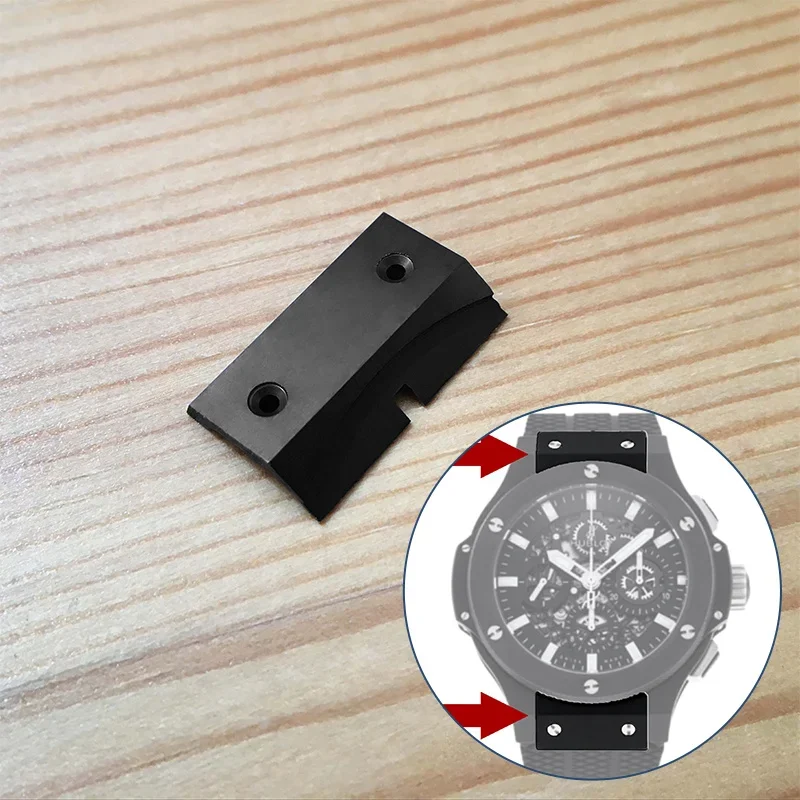 

watch band strap ceramic cover fixed parts for HUB Hublot Big Bang 44mm automatic watch lug parts