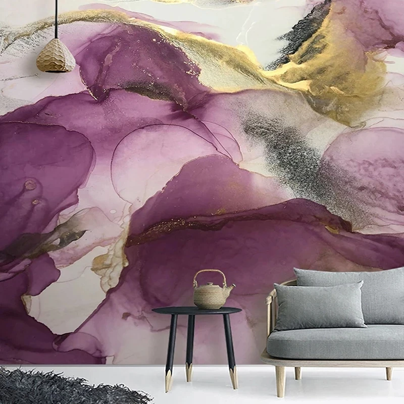 Customized Photo Mural Wallpaper 3D Abstract Luxury Hand Painted Art Landscape Living room TV background wall bedroom restaurant
