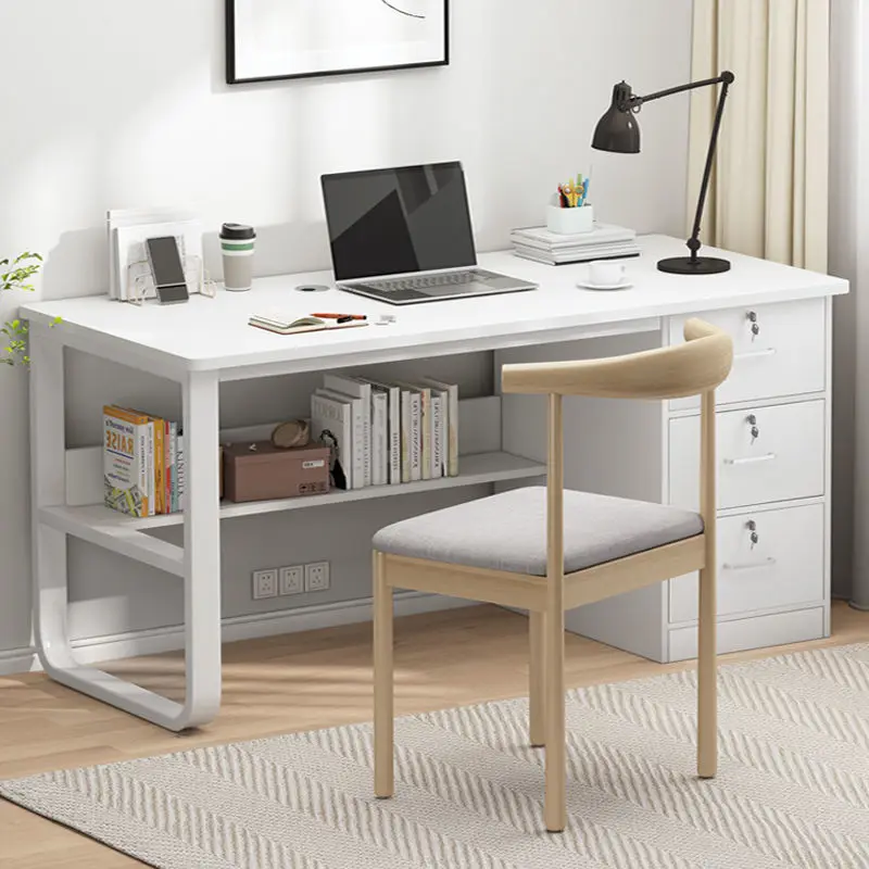 Shelves Living Room Office Desk Drawer Storage Gaming Modern Office Desks Organizer Studying Mesa De Computador Office Furniture