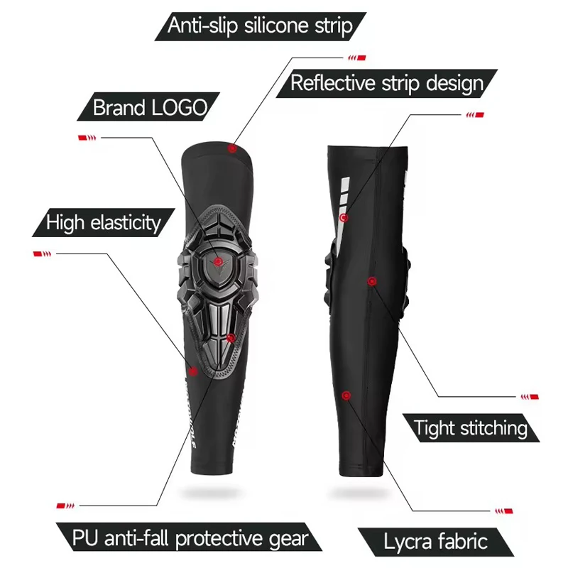 MOTOWOLF Motocross Elbow Protector BMX DH ATV Motorcyclist Equipment Summer Motorcycle Elbow Pads Mtb Cycling Elbow Protection