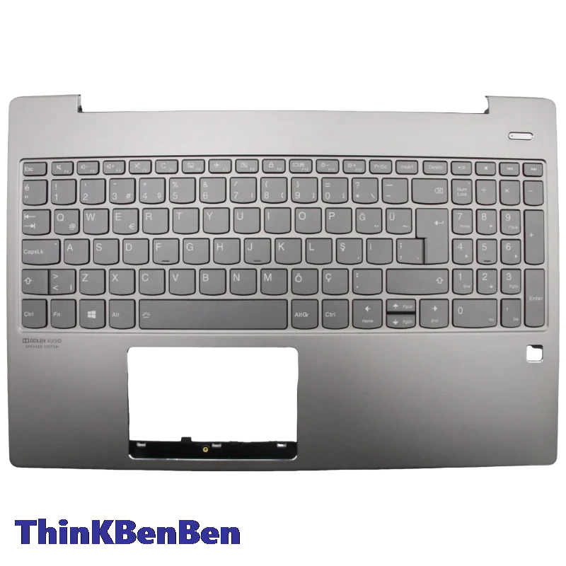 TR Turkish Mineral Gray Keyboard Upper Case Palmrest Shell Cover For Lenovo Ideapad S540 15 15IWL 15IML 5CB0U42561