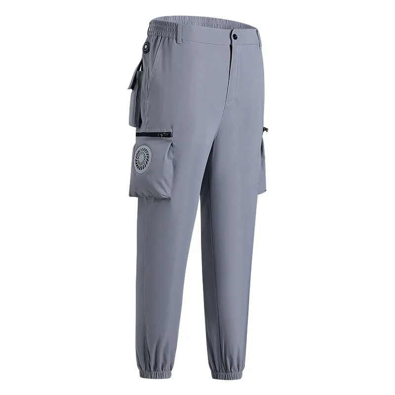 Hot sale heatstroke prevention and cooling air conditioning pants men's pants summer style with fan pants for outdoor workers