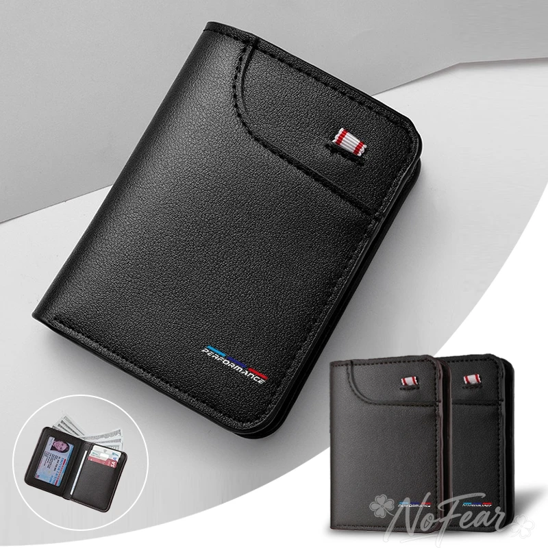 

Key bag For BMW M Emblem E46 E36 E34 F10 E90 F30 E60 F30 E53 E30 E92E87 Car Soft Wallet Leather Mini Credit Card Purse Portable
