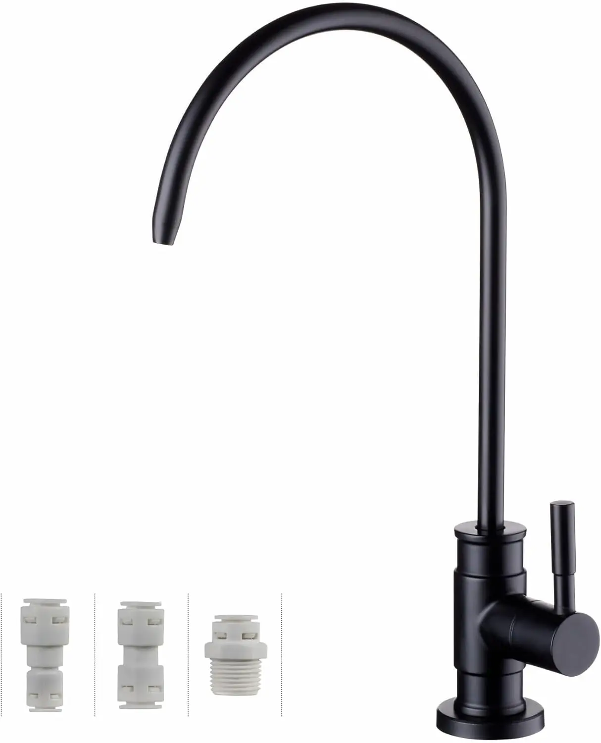 

Matte Black RO Faucet, Lead-Free Stainless Steel Kitchen Sink Faucet for Reverse Osmosis System