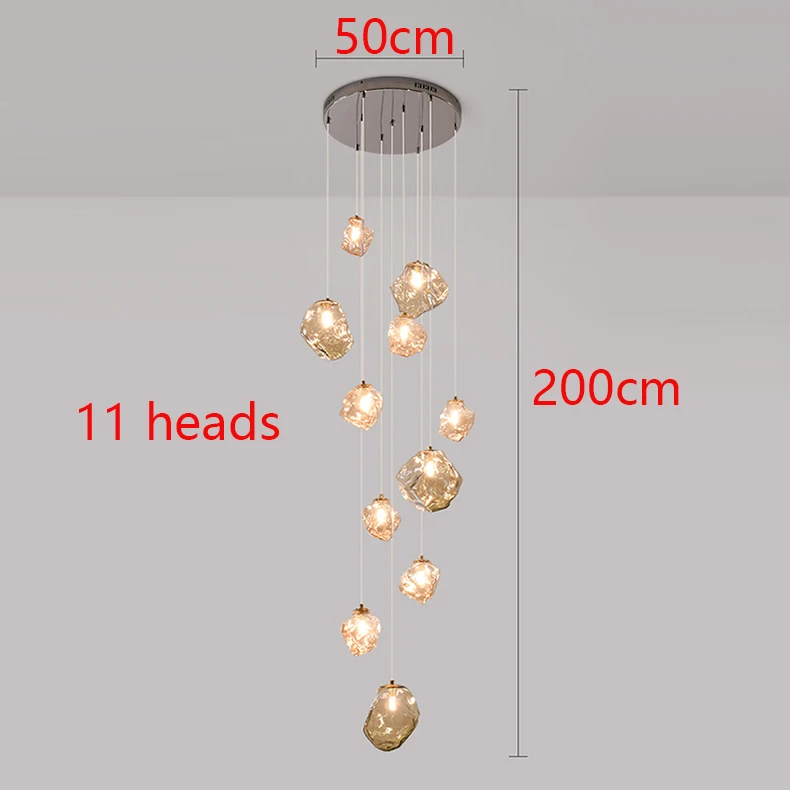 Modern interieur led-verlichting hanglamp lampen voor trap Kroonluchters voor woonkamer hanglamp binnenverlichting - afbeelding 1