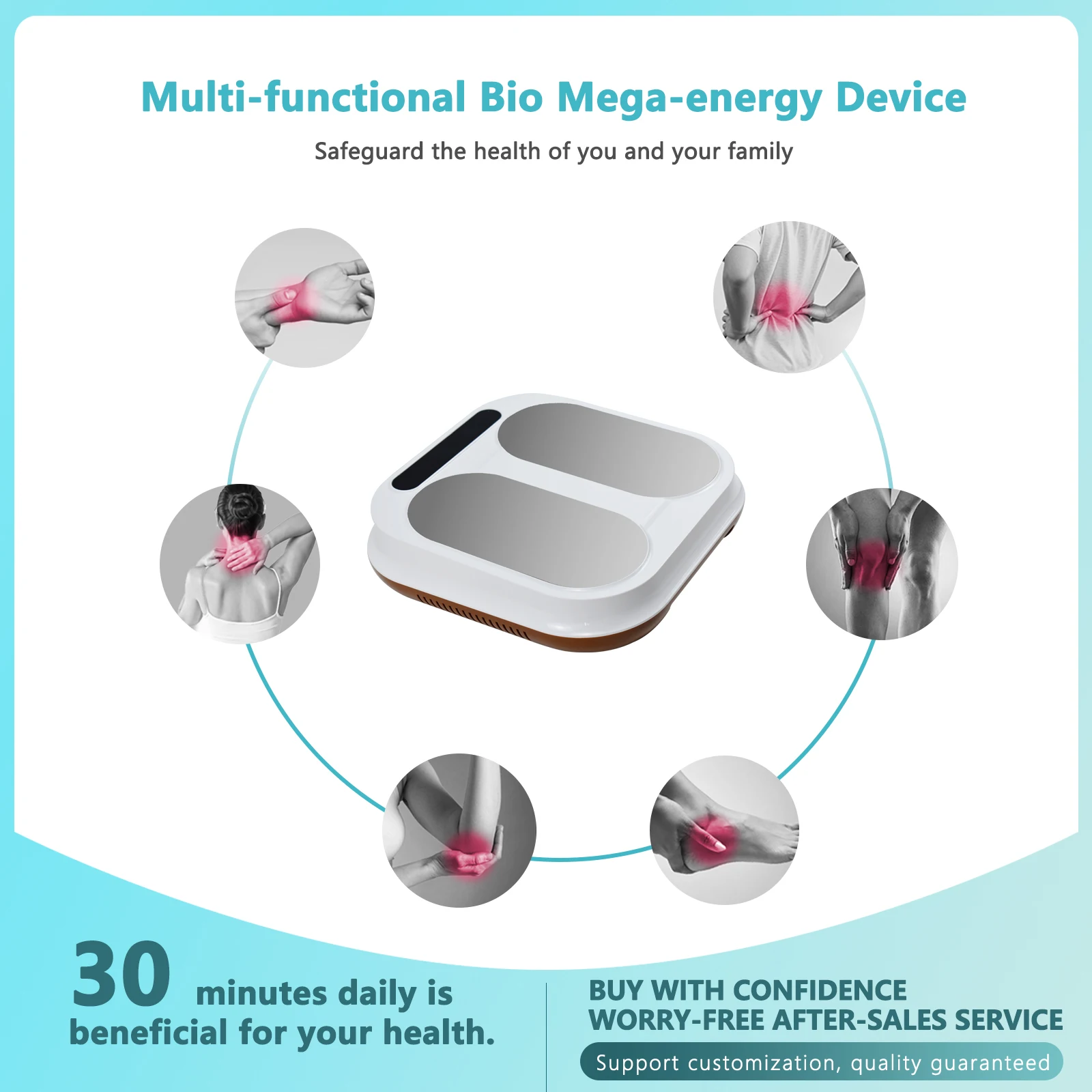 BIO Tera P90 Plus PEMF Profession Bioenergetic Technology Foot Massager Blood Circulation Cell Activation Heated Therapy Machine