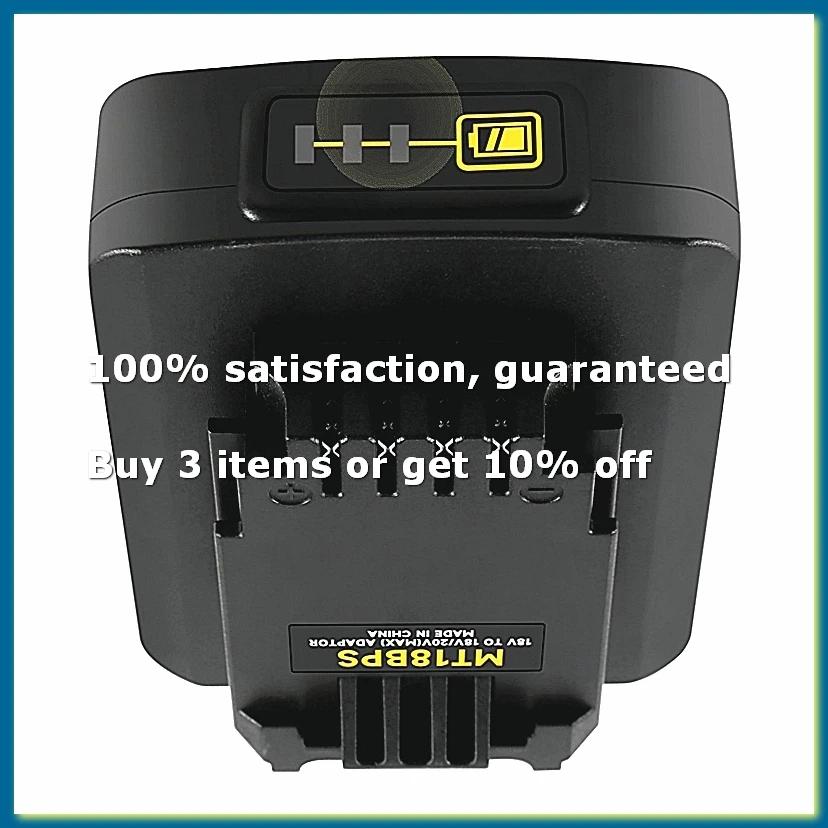 ●Battery Adapter for 18V Lithium Battery Converted to Black& 18V 20V Battery Converter