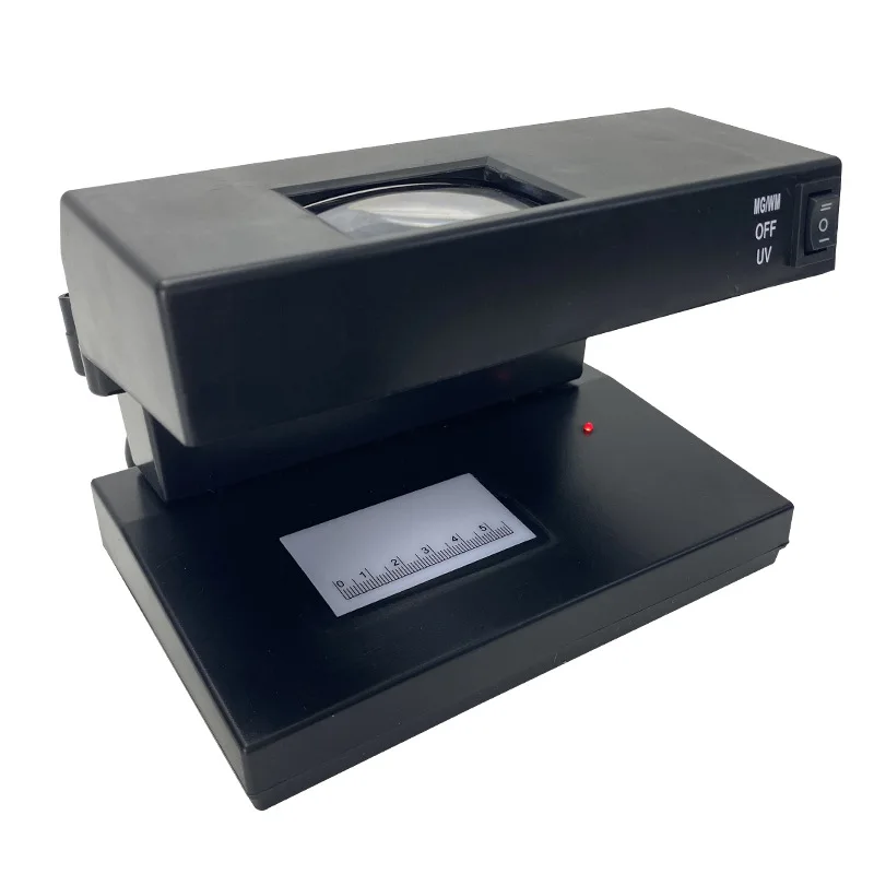 المحمولة الأشعة فوق البنفسجية الأرجواني وهمية فاتورة المال الكاشف الأوراق النقدية العملة النقدية سطح المكتب الأشعة فوق البنفسجية ضوء المكبر مدقق
