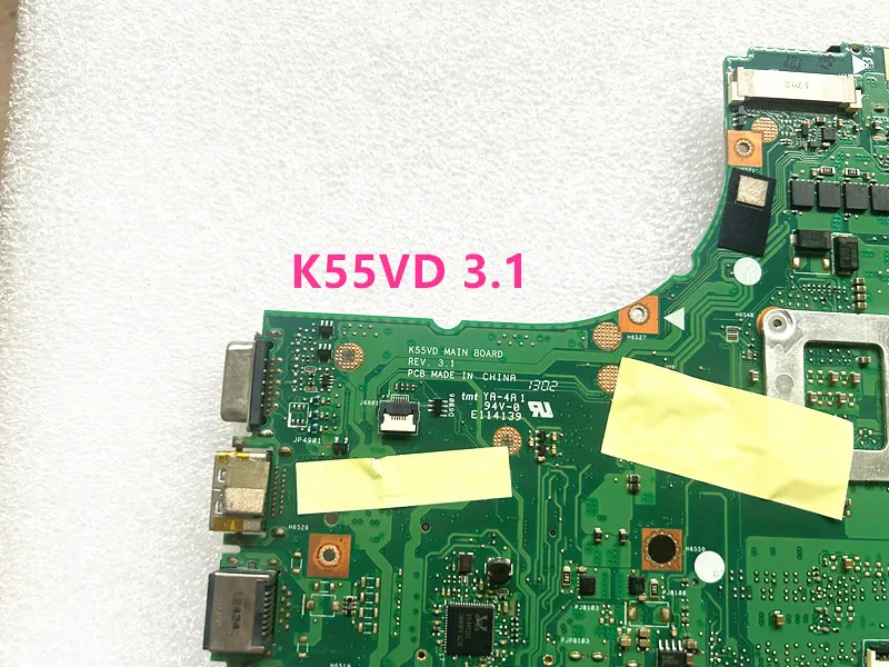K55VD REV:3.1 GT610M/2GB For ASUS K55V A55V R500V laptop Motherboard k55vd ,full works