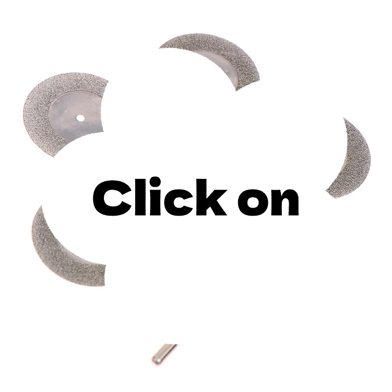 

5Pcs/Set Double Sided Grit Cutting Disc Tool Dental Lab Diamond Disc Discs Diameter 22mm Thickness 0.25mm With 1 Mandrels