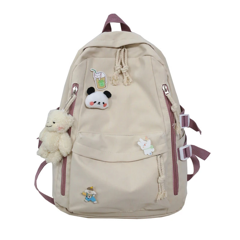 New Version Large Capacity Cute Bag For Junior High Students Versatile Women Backpack For Female College Students