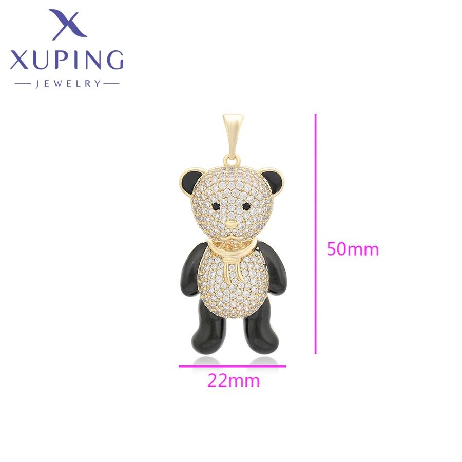 Xuping Jewelry New Arrival Fashion Animal Big Round Pendant Necklace of Light Gold Color Women Exquisite Gift X000850137