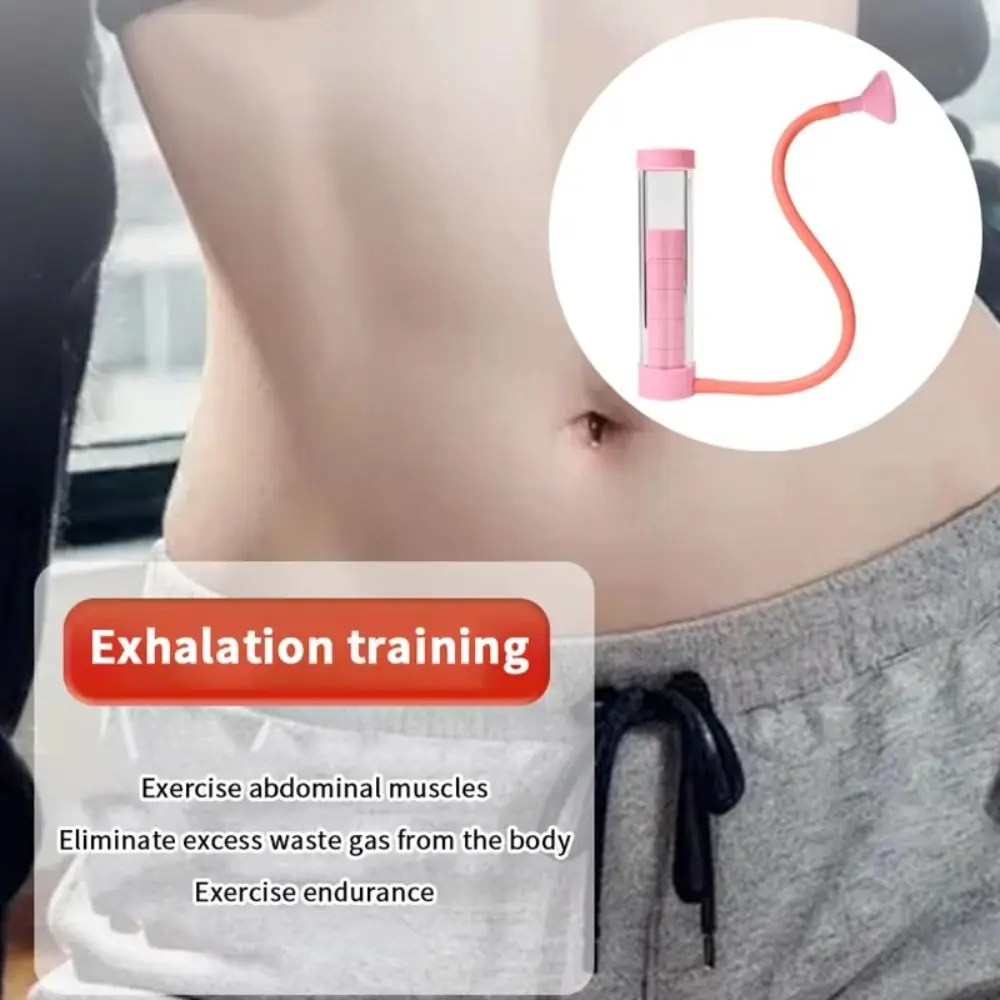 Muscle Trainer Breathing Exercise Device Lung Respirator Adjustable Abdominal Muscle Trainer Health 1 Set Deep Breathing Trainer