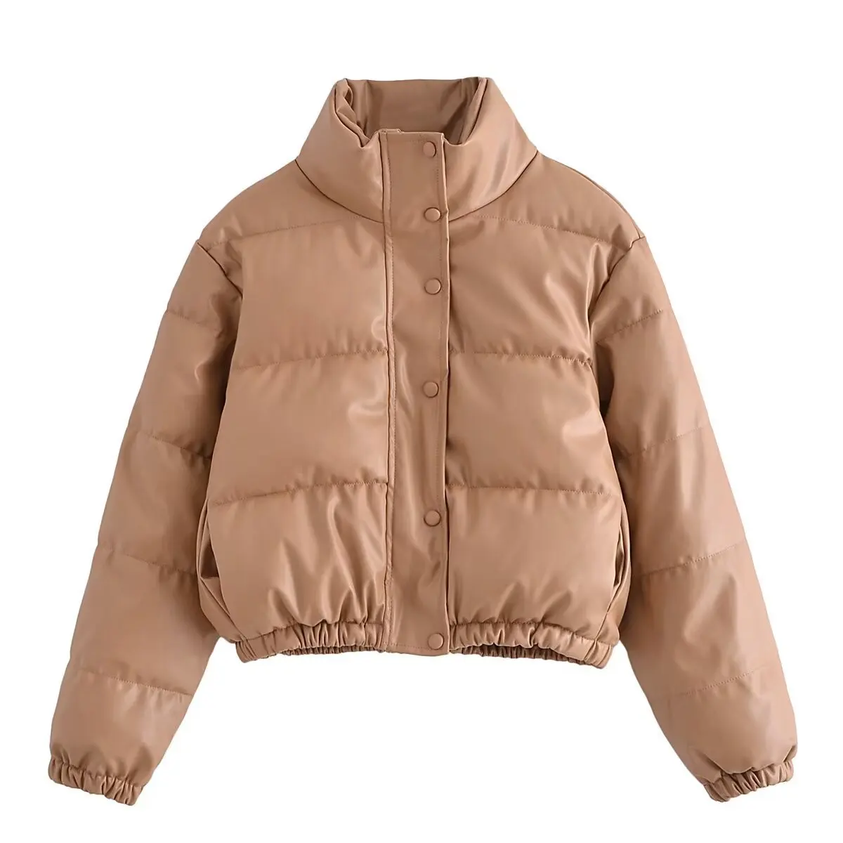 2025 Winter New Product Women's Wear Urban Leisure Imitation Leather Cotton Jacket Jacket